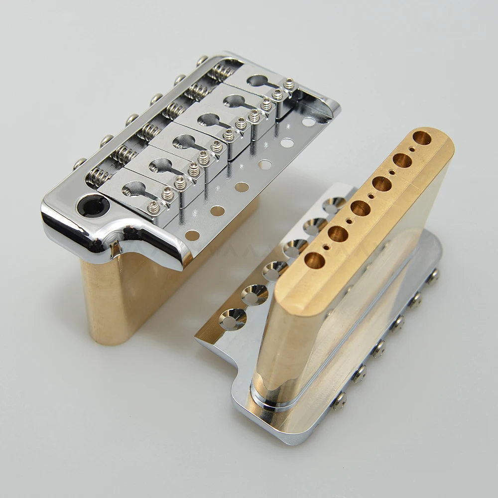 Imagem -02 - Cnc-ultra Brass Guitar Tremolo Bridge Parafusos Estilo Prs Borda de Faca para Guitarra Elétrica st 52.5 mm Cnc