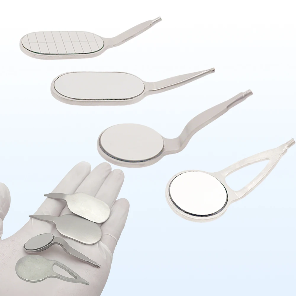 

High Quality Anti Fog Rhodium Dental Mouth Mirrors Reusable Long Shaped Oral Reflectors for Dentists