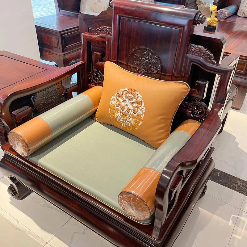 Muebles de caoba para sala de estar, nuevo sofá de madera maciza de doble propósito, estilo chino, invierno y verano