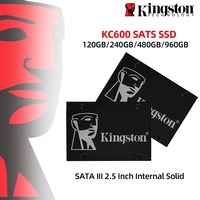 Kingston KC600 SSD 1TB 256GB 512GB 2TB SATA 3 2.5 Inch Internal Solid State Drive HDD Hard Disk HD SSD 1024GB Desktop Laptop PC