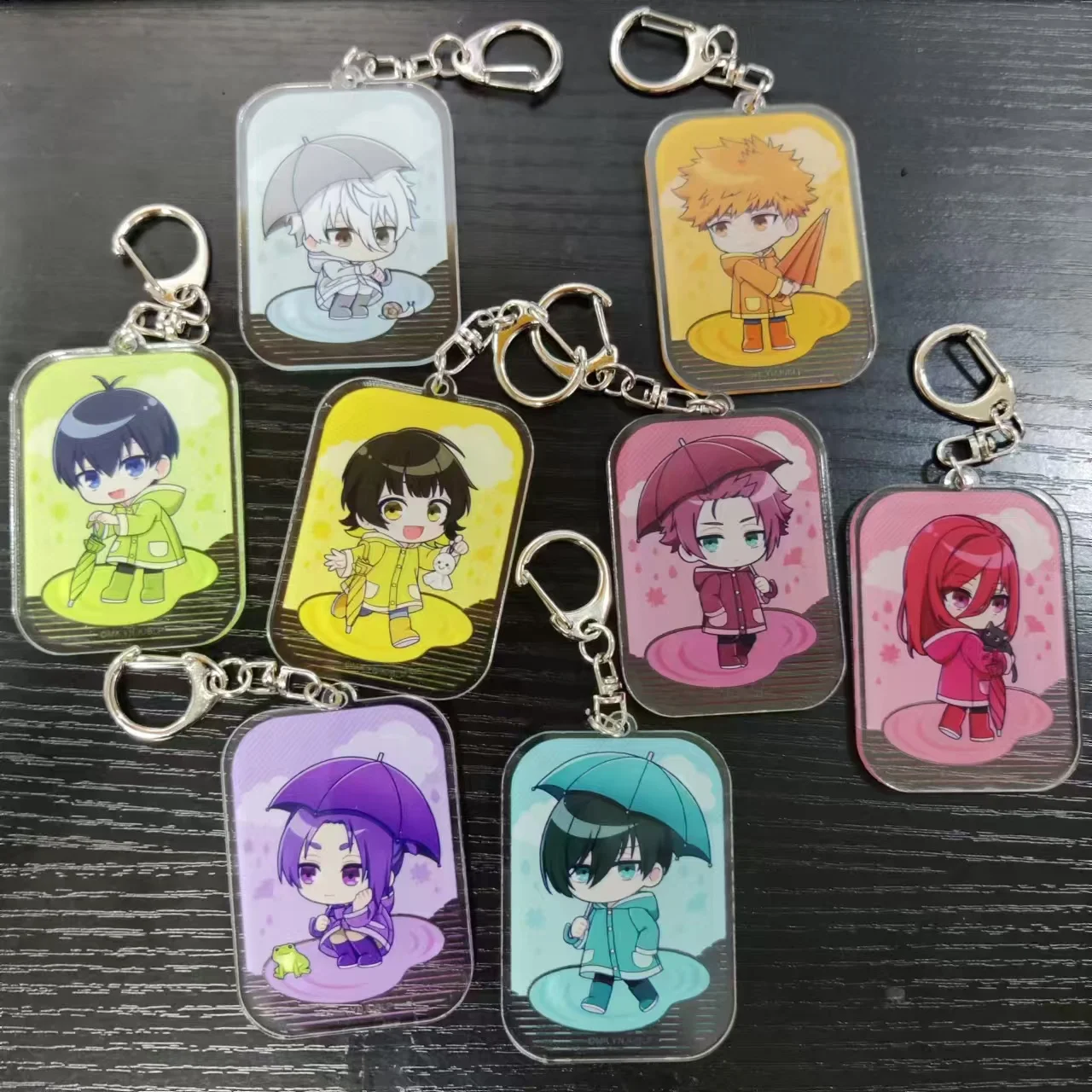 Anime BLUE LOCK Q Version Figure Nagi Seishiro Mikage Reo Cosplay Acrylic Key Chains Bachira Meguru Cute Decor Pendant Key Rings