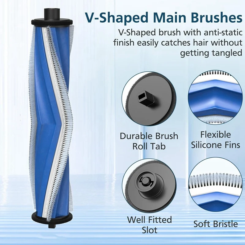 A44F-สําหรับECOVACS DEEBOT T30S/T30S COMBO/T30S Proหุ่นยนต์เครื่องดูดฝุ่นหลักแปรงด้านข้างHepaกรองฝุ่นกระเป๋าอุปกรณ์เสริม