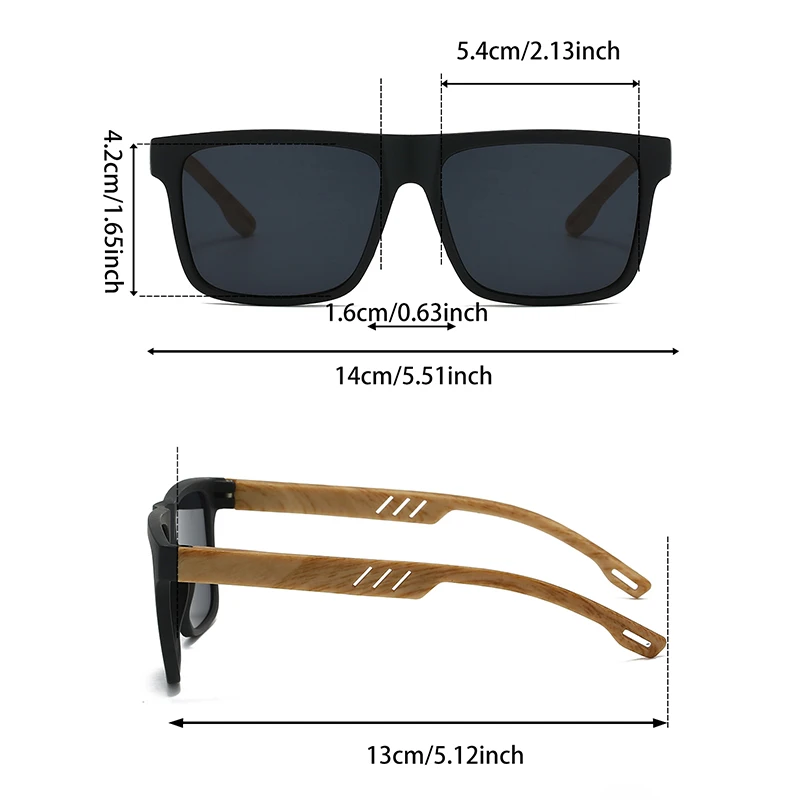 KAMMPT Vintage Square Sunglasses Men Retro Mirror Outdoor Casual Sun Glasses Women New Fashion Brand Design Anti-UV Decor Shades
