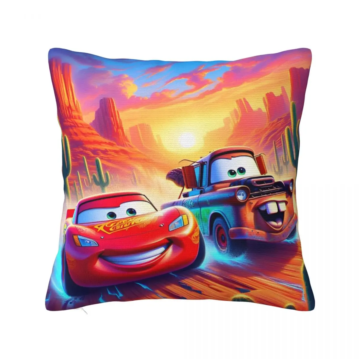 Decorative Pillow Covers Sally I'm Lightning Cars Mcqueen Stuff Bedroom Throw Pillow Case Cover Square Multi-Size