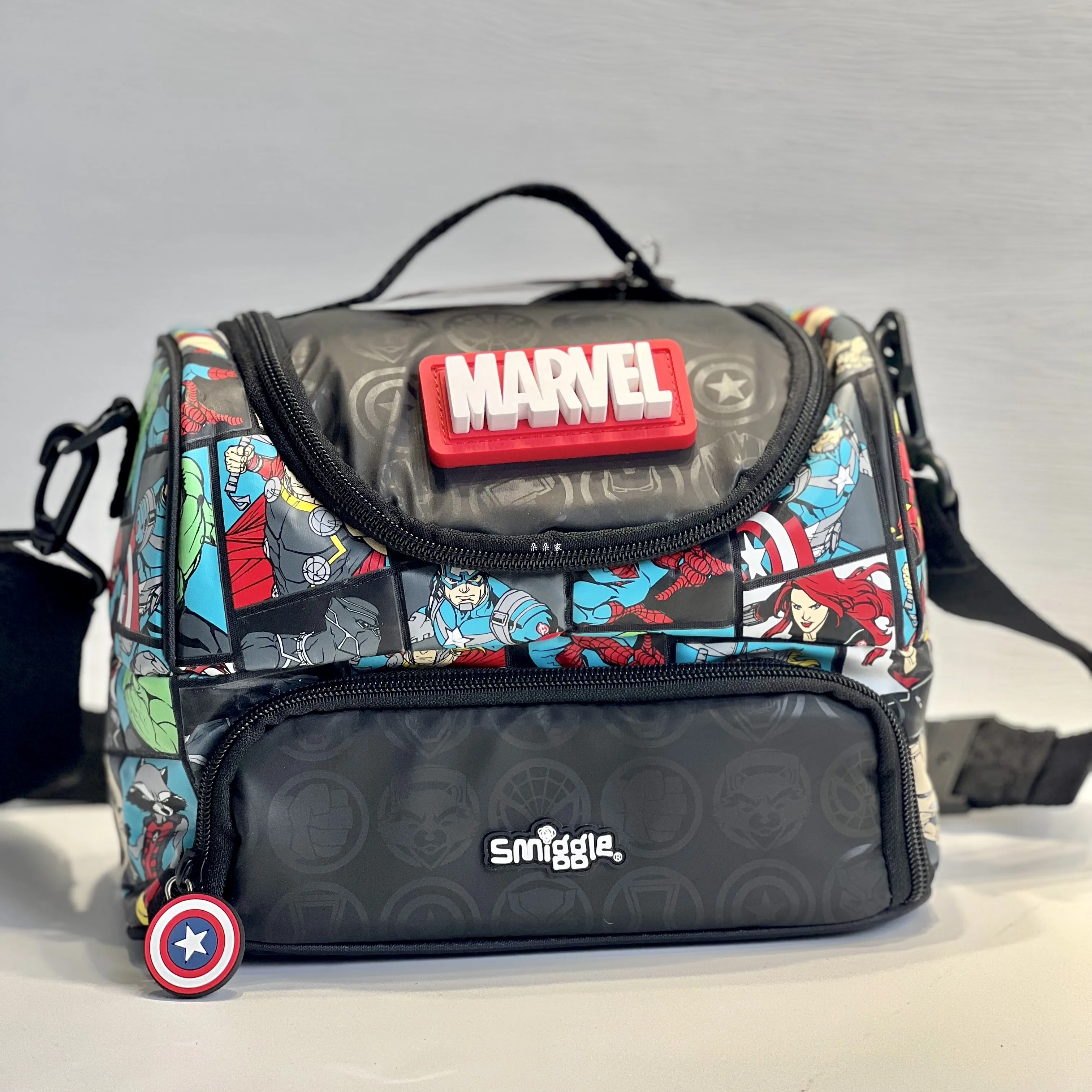 Oryginalna Australia Smiggle Marvel superbohater Iron Man Spiderman chłopięcy plecak plecak studencki kubek wody torba na drugie śniadanie pudełko