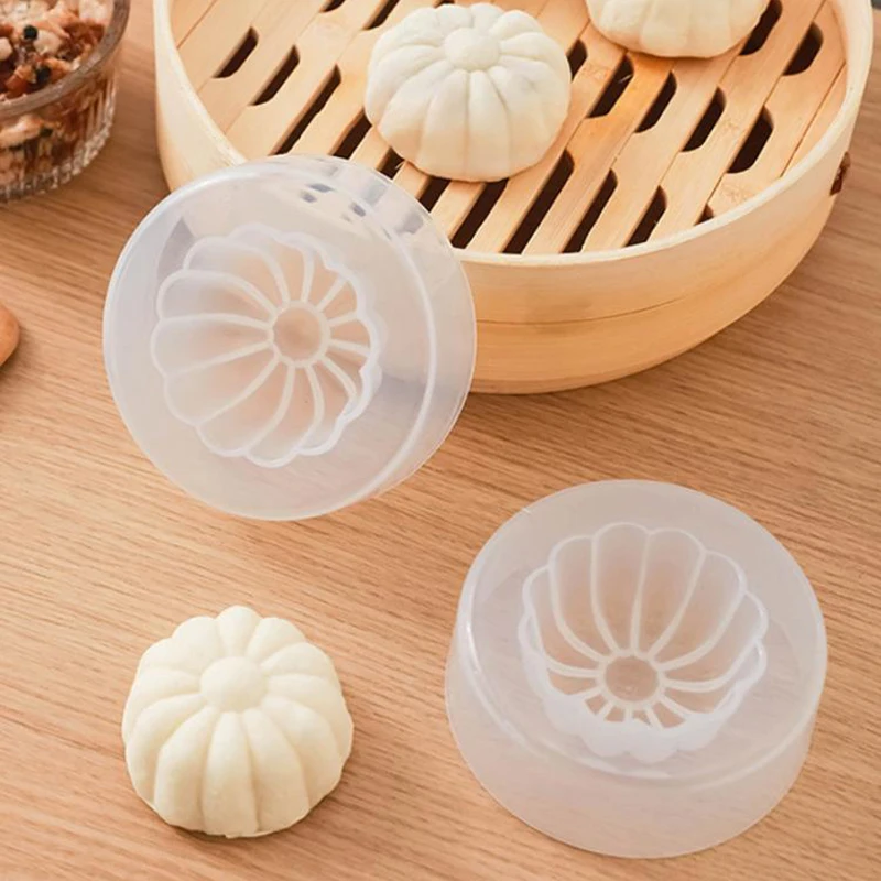 Chinese Baozi Mold DIY Pastry Pie Dumpling Making Mould Kitchen Food Grade Gadgets Baking Pastry Tool Moon Cake Making Mould