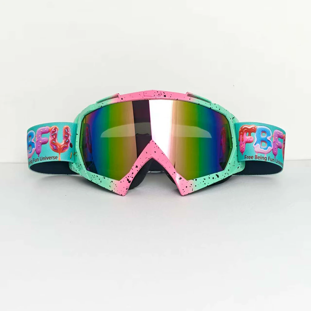 

FBFU Winter Mountain Goggles 2025 - Men Women Ski, Windbreak Ventilate, Sled Sports Anti-Glare Protection Glasses