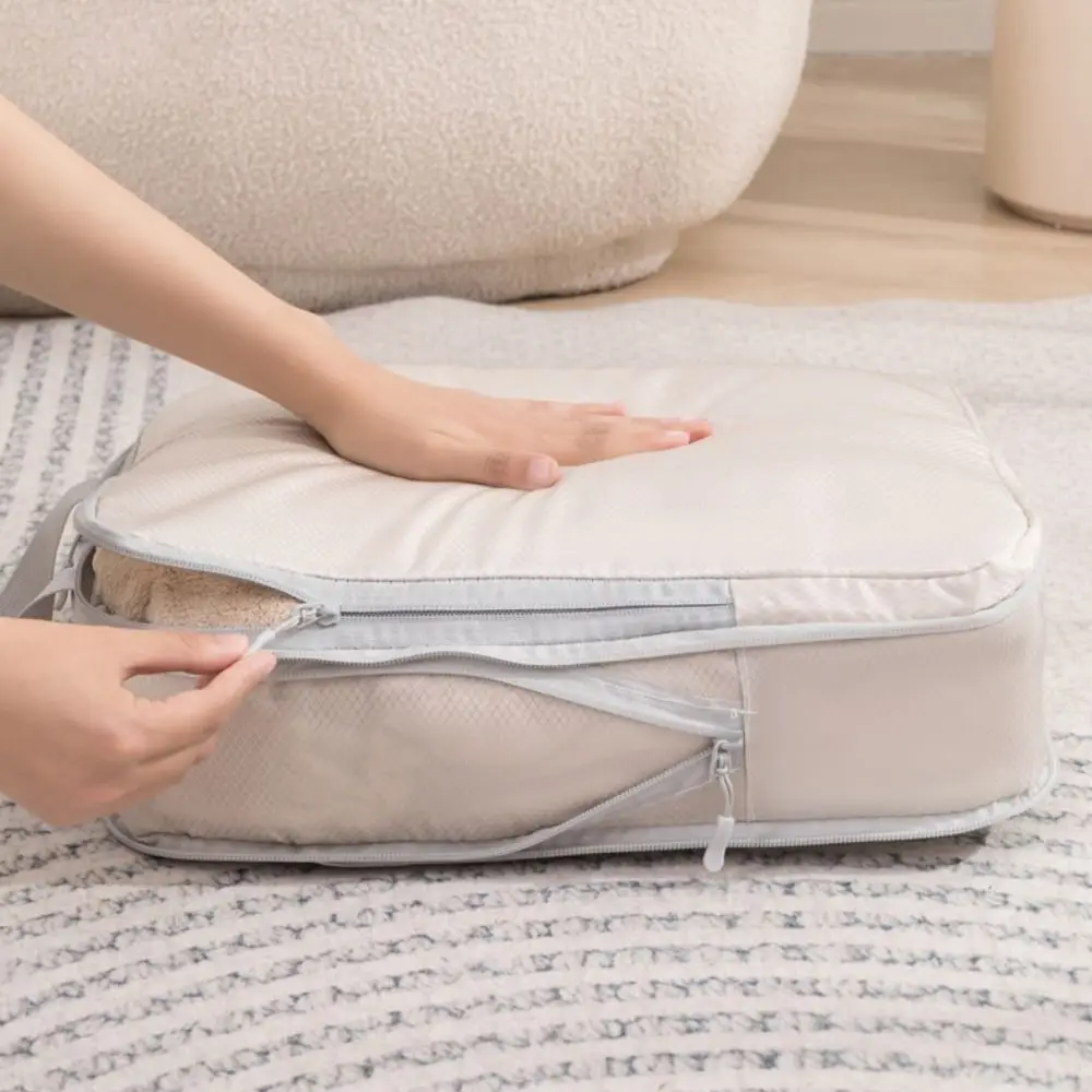 

4Pcs Waterproof Travel Compression Packing Cubes Bag 4 Size Thickened Luggage Storage Bag Durable Space-saving