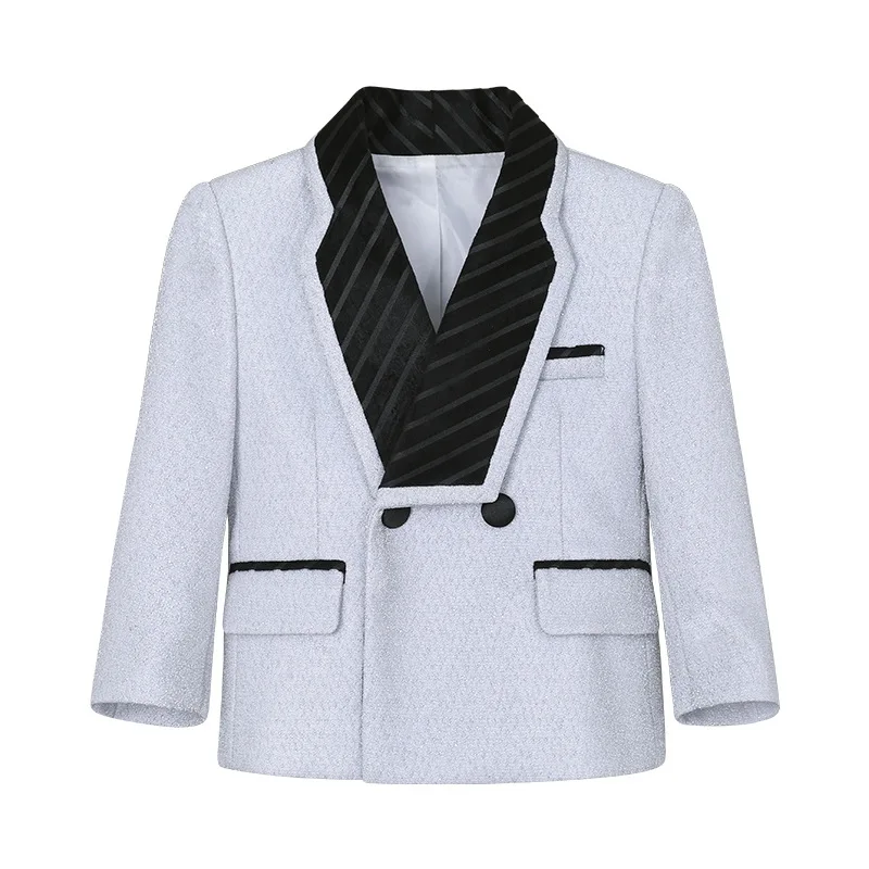 British Style Children Boys Tuxedo Multicolor Casual Loose Pants Elegant Kid Boys Suits 1-10 Years Little Luxury Clothes