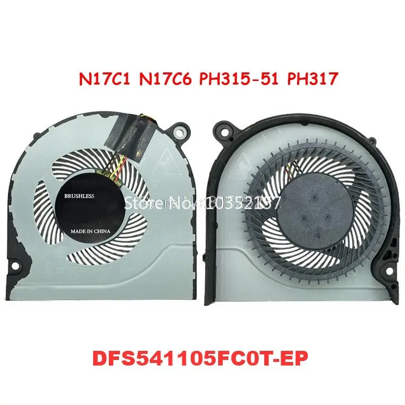 

AN515 A715 CPU FAN ДЛЯ ACER для Predator Helios 300 G3-571 G3-573 DC28000K4D0 DC28000L2D