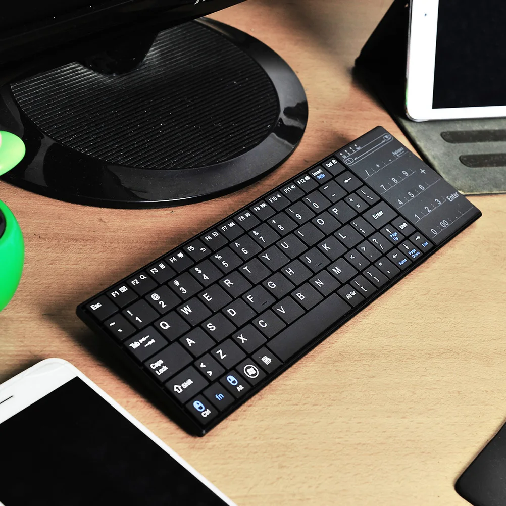 

Portable Touch Keyboard Ultrathin Stylish Wireless Computer Accessory Compatible All Devices Lightweight Small Size Travel