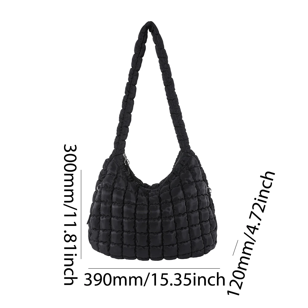 Women Cloud Hobo Bag Large Capacity Quilted Bubbles Crossbody Bag Solid Color Fashion Padded Sling Bag Puffer Shoulder Bags