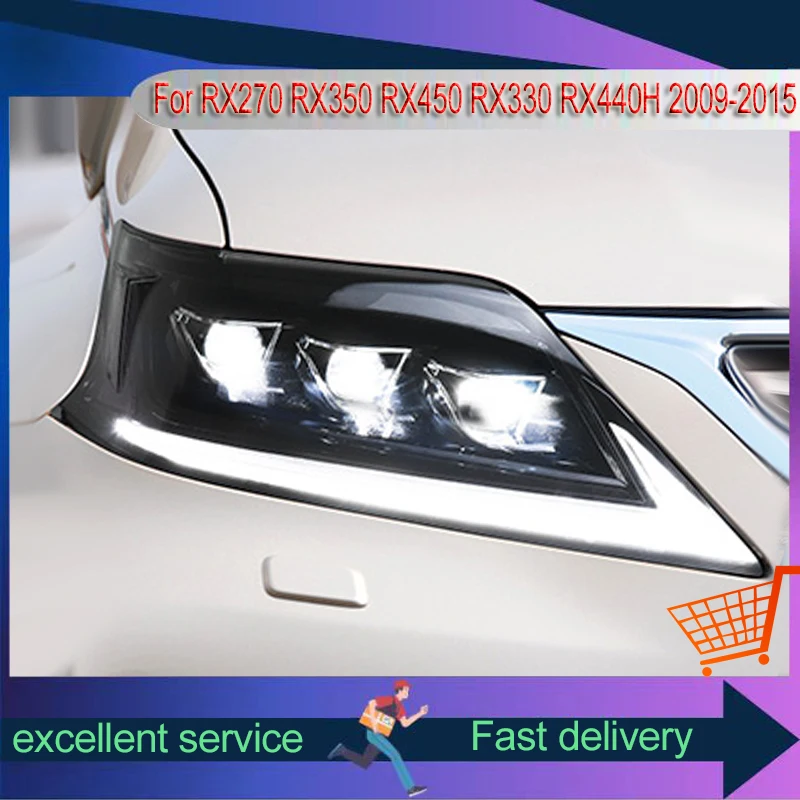 

Auto Headlights For Lexus RX270 RX350 RX450 RX330 RX440H 2009-2015 Front Lamp LED Bulbs DRL Light Projector Lens Car Accessories