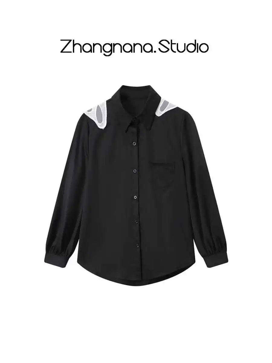 قمصان وبلوزات مطرزة على شكل فراشة للسيدات Y2k بأكمام طويلة Harajuku 2000s قميص نسائي عتيق بلوزات للسيدات