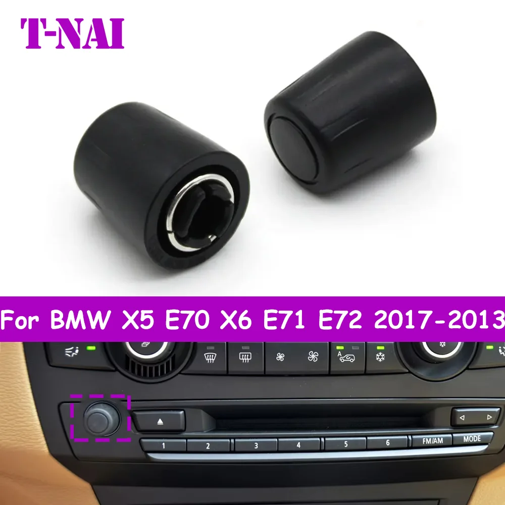 LHD RHD E70 E71 E72 Car Dashboard Multimedia CD Player Radio Audio Volume Rotary Switch Button Knob For BMW X5 X6 2007-2013