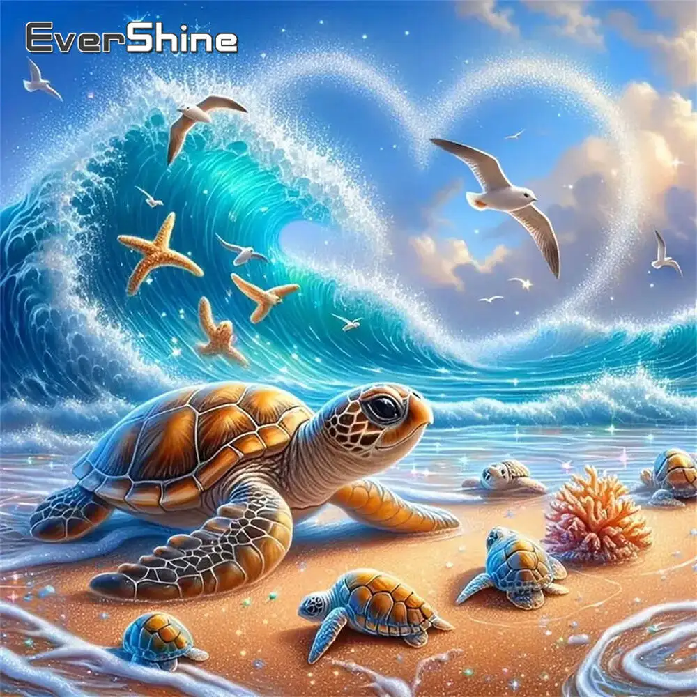 Evershine Diamant-Gemälde, Hund, Tier, Cartoon, komplett, quadratisch, rund, Diamant-Mosaik, Badezimmer, DIY-Bastelset, Heimdekoration