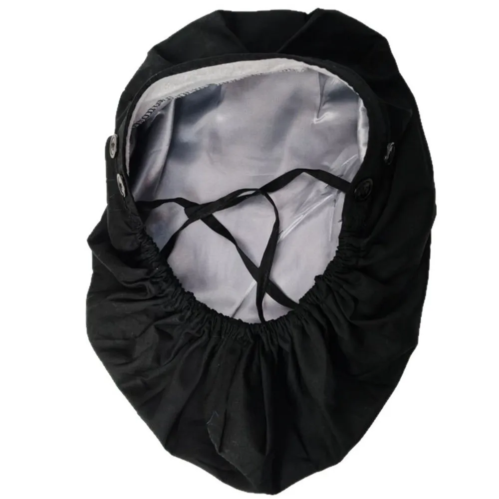 New Oversized Scrub Cap Satin Lining Elastic Ponytail Holder Cap Breathable Comfortable Fit Matte Fabric Cap For Doctor