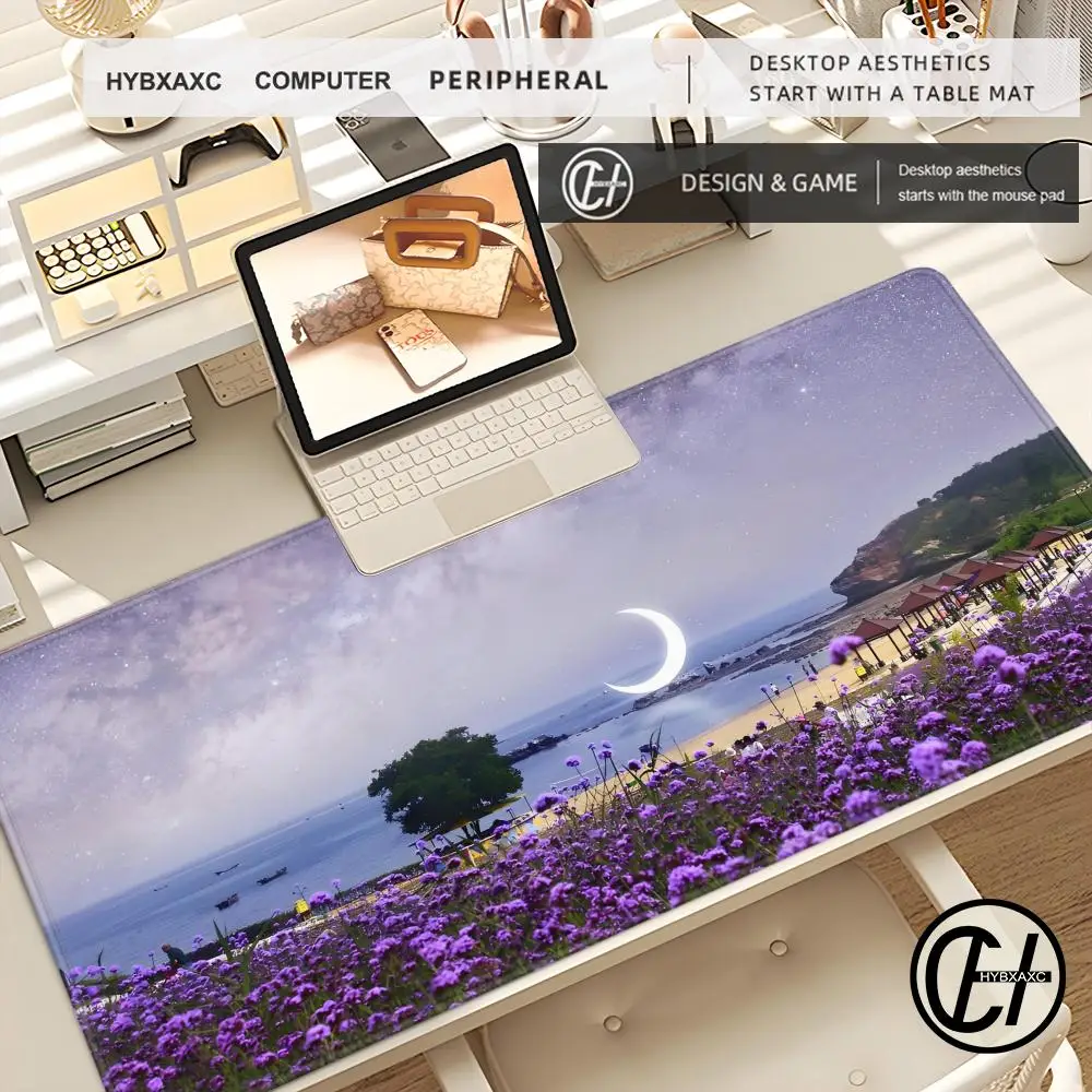 لوحة الماوس لطيف HD وسادة مكتب تمديد المشهد الألعاب لوحة المفاتيح الحصير كبيرة 90x40 سنتيمتر الطبيعة XXL ألعاب ماوس #4