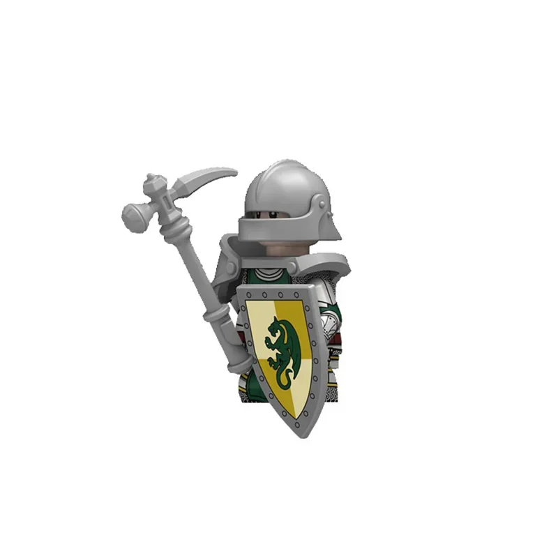 Medieval Army Soldiers Knight Legion Tribal Warrior Swordsman Wolf Pack Warrior Ancient Military Figures Building Blocks Toys