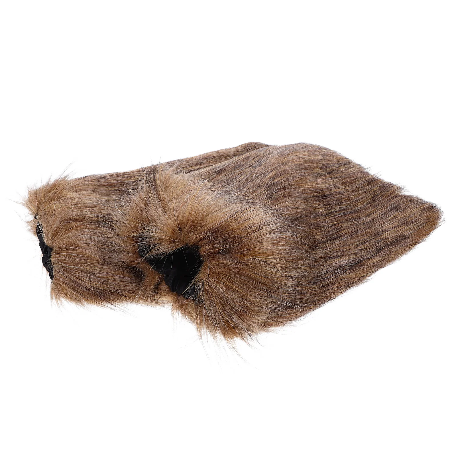 1 Paar Kunstfell-Wikinger-Beinstulpen Winter-Stiefelmanschetten Damen Flauschige Kostüm-Accessoires für Halloween-Party Cosplay Mittelalterliche Flauschige Stiefel