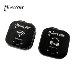 Miwayer 5.8G Wireless In Ear Monitor System Transmitter Receiver System IEM System with Transmitter Receiver Automatic Pairing