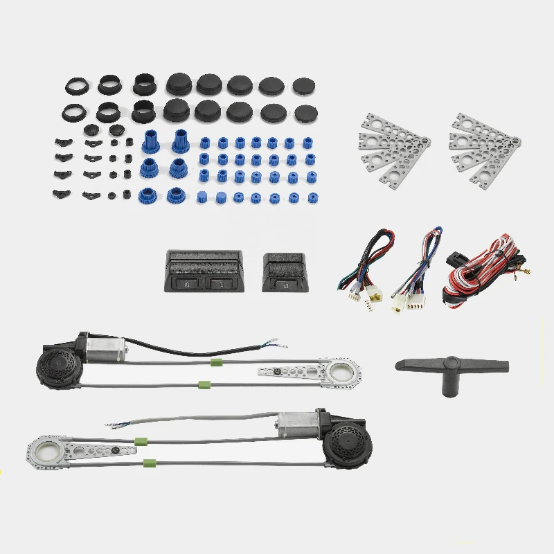 newly designed SPAL Type 2 door universal power window kit with a 20% high torque motor