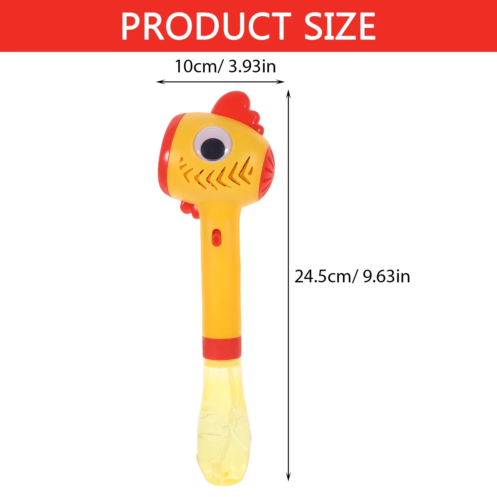 صانع الدجاج المحمول التلقائي منفاخ الفقاعات الكهربائية الموسيقى الخفيفة تصميم الرسوم المتحركة لطيف للأطفال #5