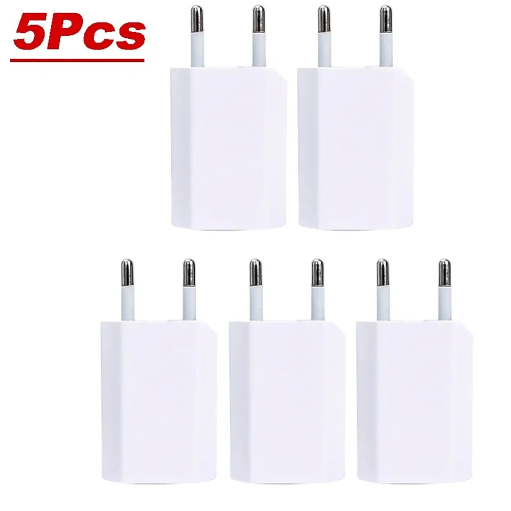 Cargador de viaje universal con enchufe europeo, USB tipo C, carga rápida para iPhone 16, 15, Samsung, Xiaomi, POCO, adaptador de corriente de pared, 1-5 unidades