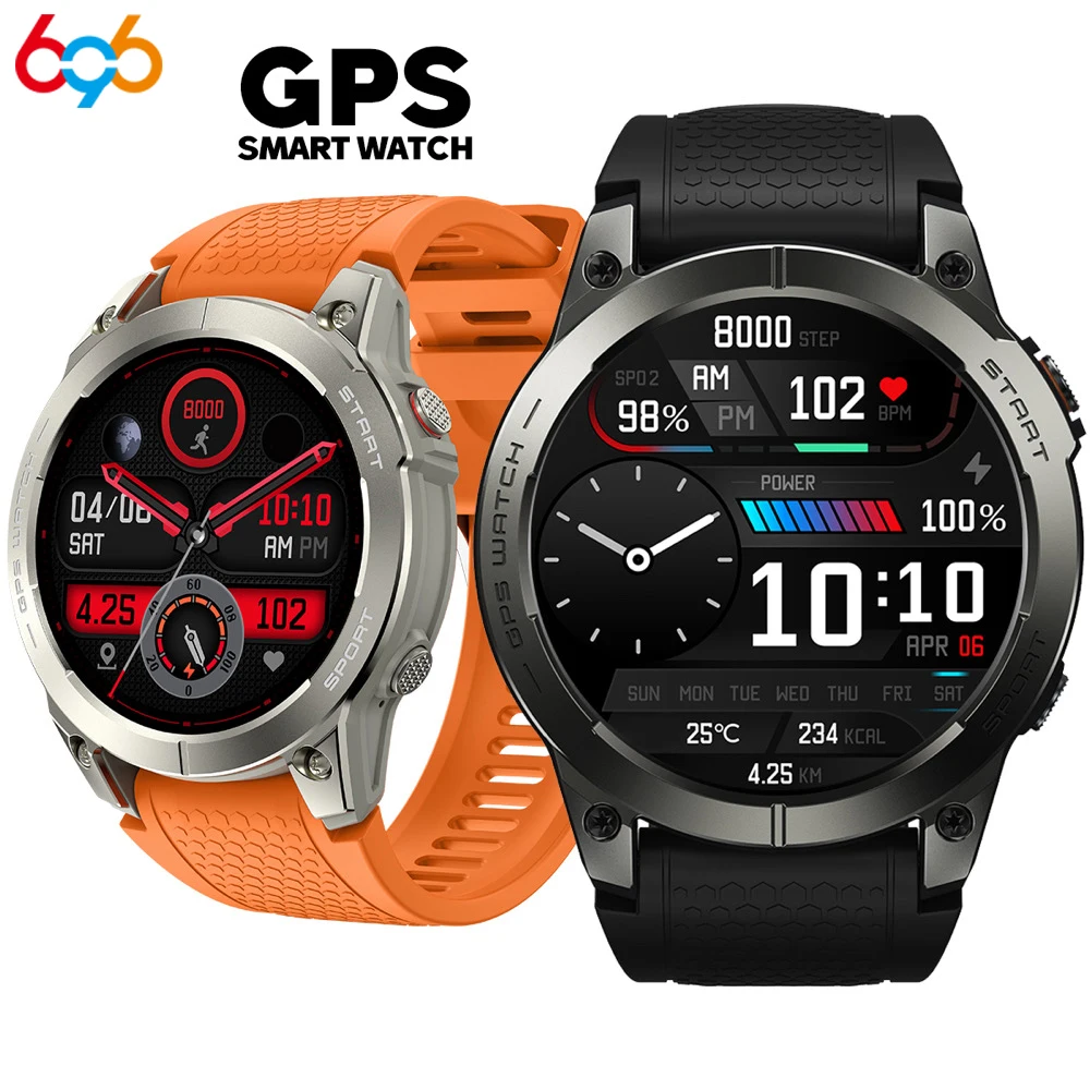 

New 1.43" AMOLED Screen 400mAh Men Health Smartwatch Lady Blue Tooth Call Smart Watches Heart Rate GPS Motion Trajectory Fitness