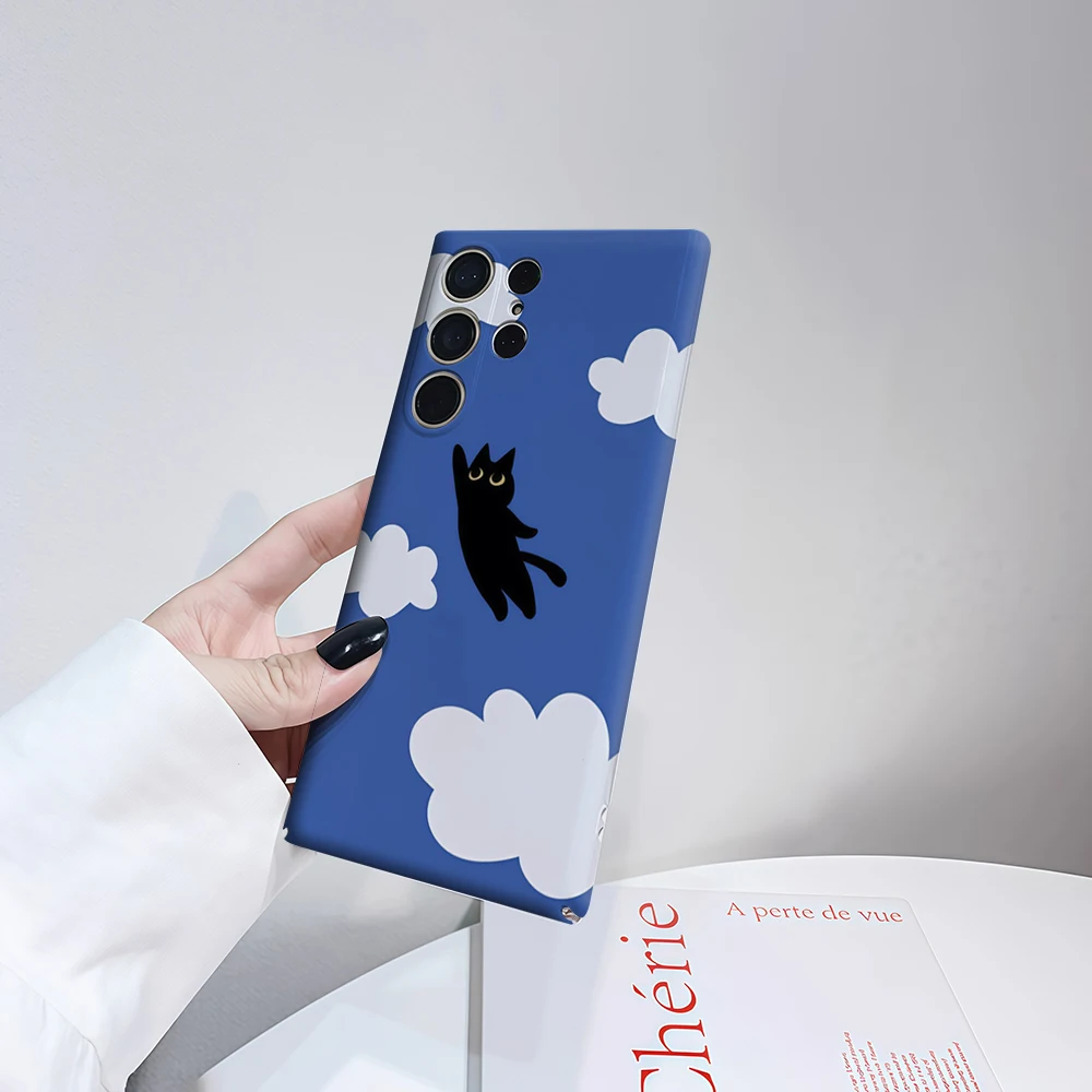 Custodia per telefono Sky Pounce per Samsung Galaxy S25 Ultra S24 S23 Ultra Plus Cover posteriore lucida a doppio strato