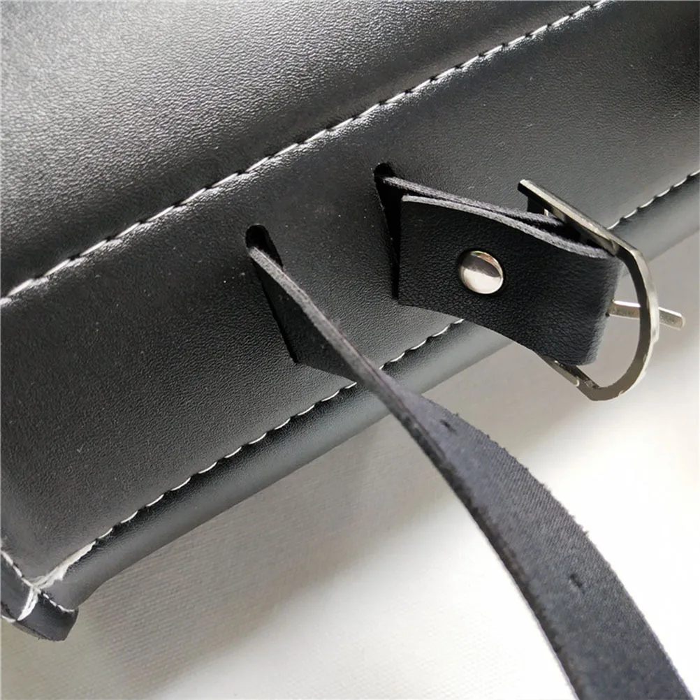 

Motorcycle Hanging Bag Pu Tool Pouch For Phone Keys Side Storage Fits All Motorbike Saddlebag Gadget Box