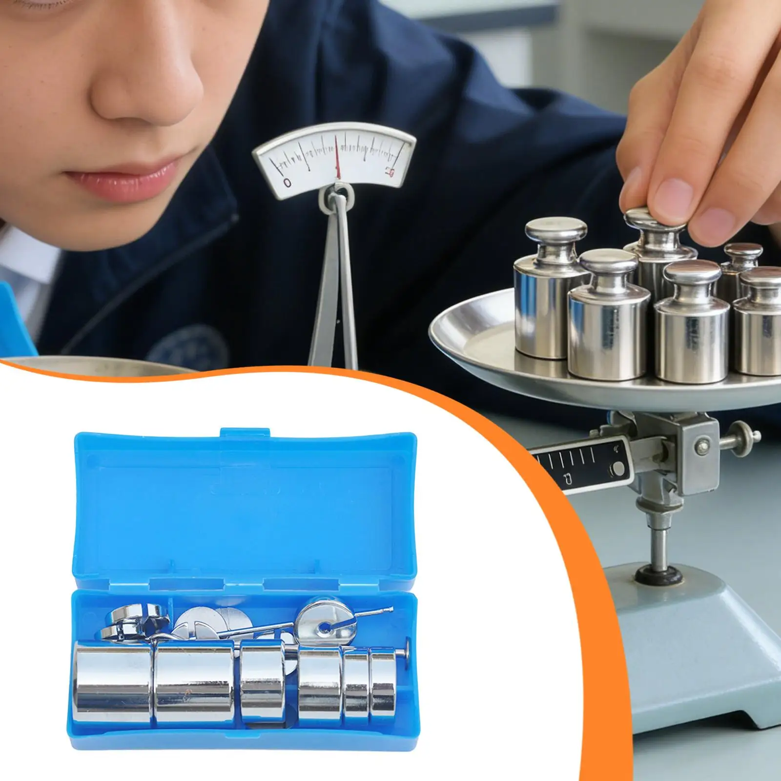 슬롯형 무게 세트 다용도 교육용 과학 실험 슬롯형 무게추 걸이 포함 실험실 학교 고등학교 교실용