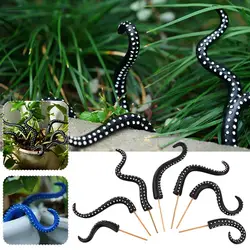 7PCS Seamonster Tentacles Octopus Tentacle Plant Stake Garden Stakes For Plant Decor Octopus Tentacle Stakes