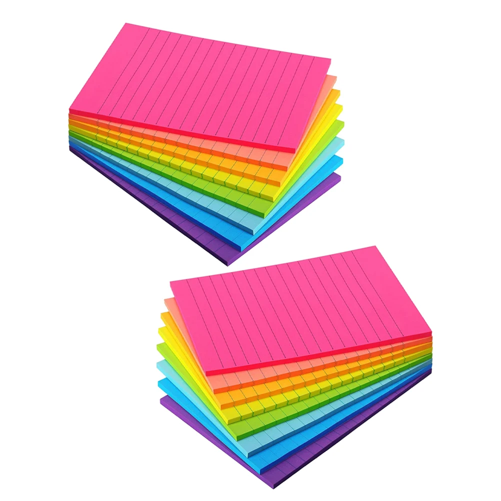 2pcs Self-Adhesive Memo Colored Small Note Pads Portable For School Office Home Kawaii Notepads Adhesive Tabs