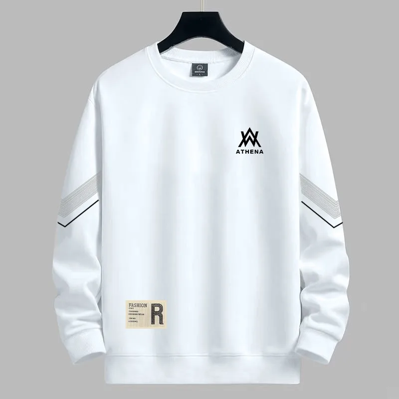 Novo outono moletom masculino roupas finas de manga comprida camisetas esportivas estilo coreano high-street harajuku casual solto topos