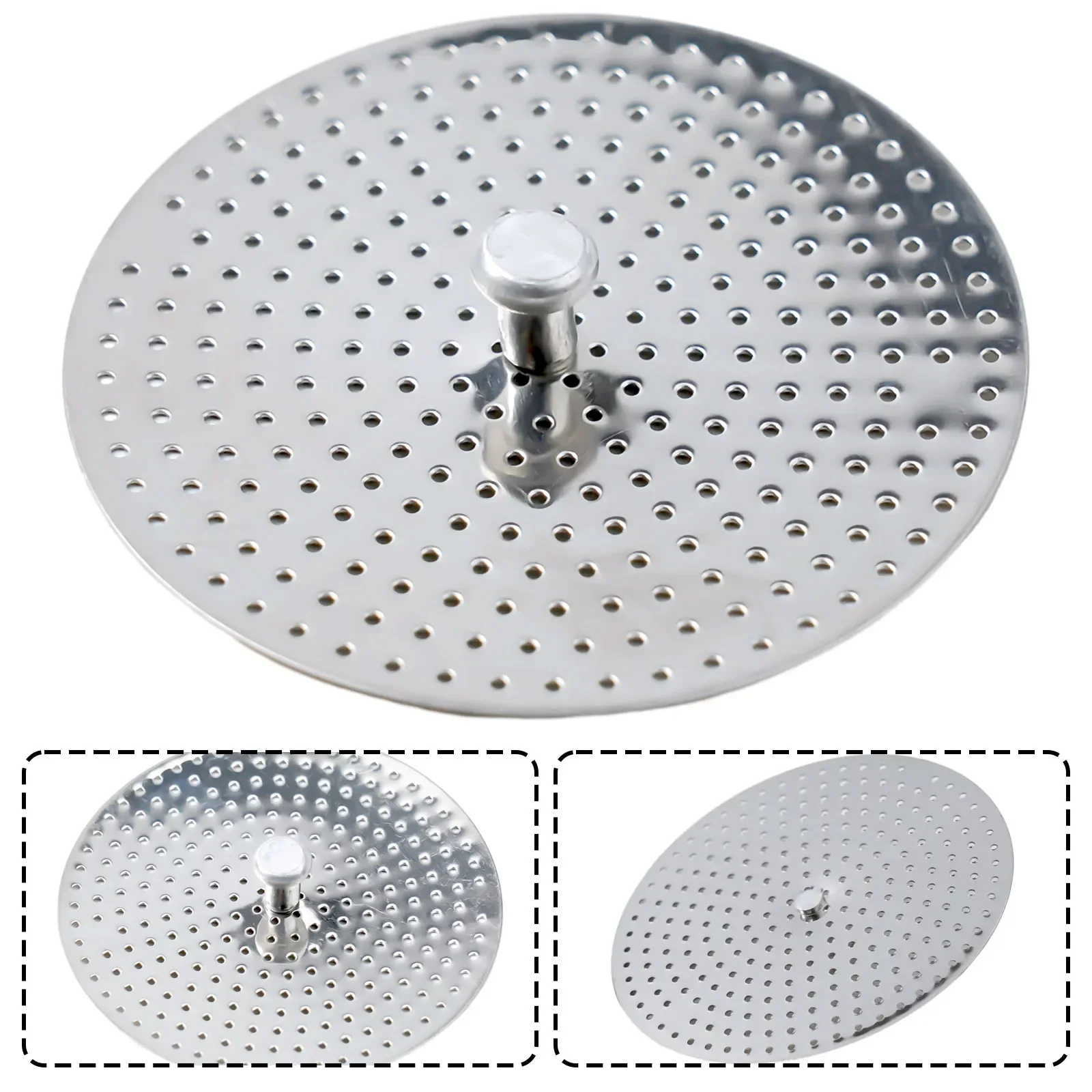 4/6cup Stainless Steel Filter Espresso Tamper Filter Moka Pot Pressed Powder Reducing Filter For Mocha Pot Coffee Pot Replacemen
