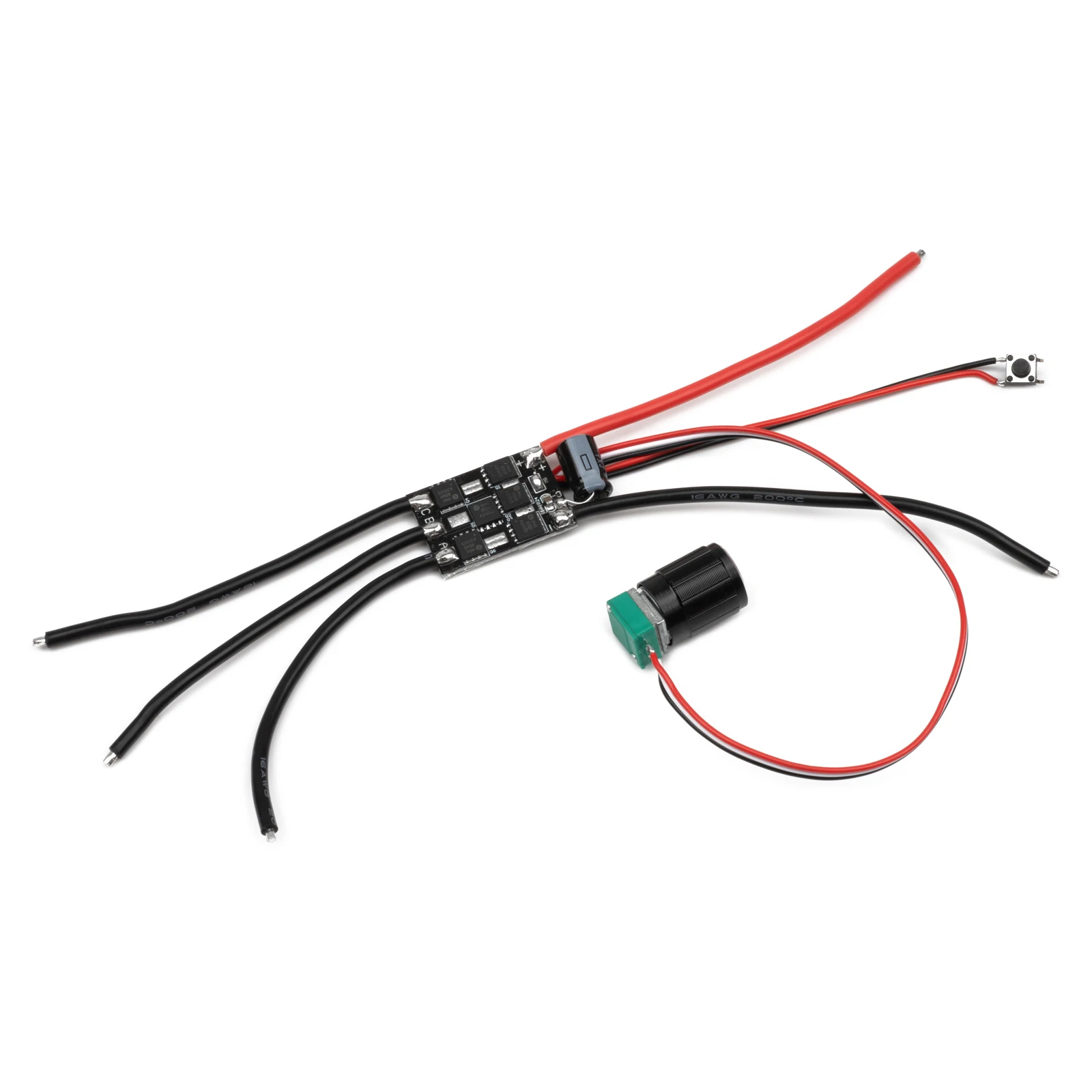 RCXAZ 30A Bürstenloser ESC-Controller, multifunktionaler bürstenloser Regler für RC-Modellboot/Panzer/Auto, Ersatzteile für gebürstete Motoren