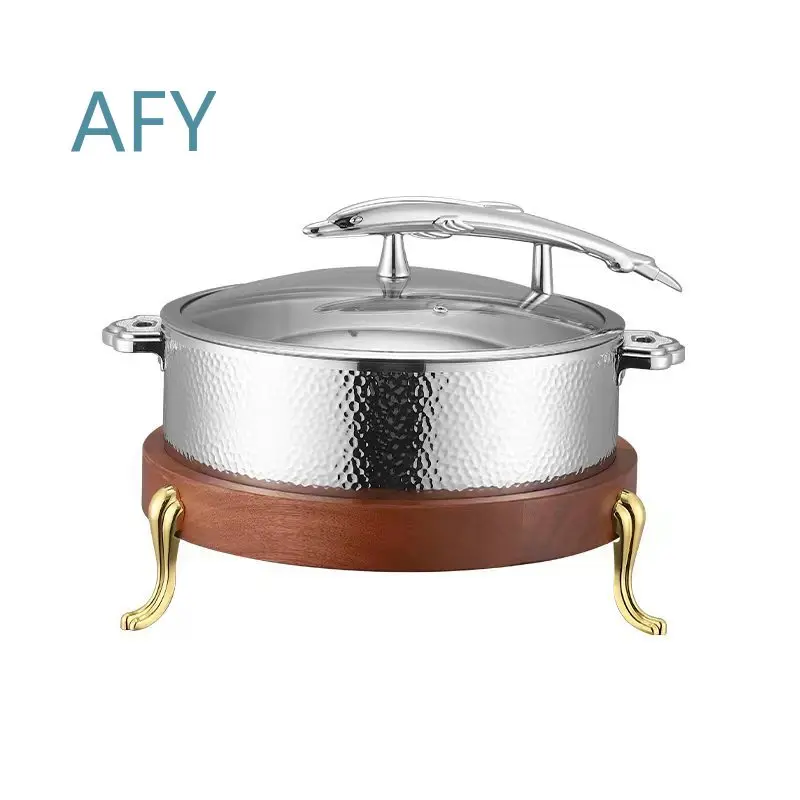 304 Stainless Steel Buffet Stove for Induction Cooker Electric Heating Hotel Commercial Use Food Warmer Pot Hot Plate