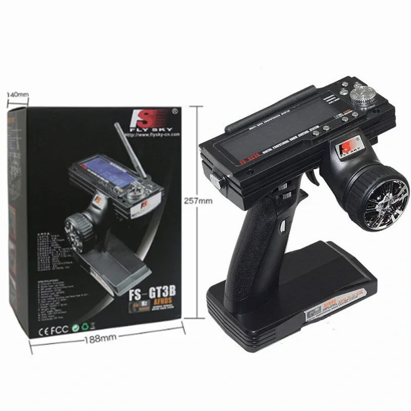 Flysky FS-GT3B 2,4 ГГц 3-канальный радиопередатчик AFHDS с приемником FS-GR3C для радиоуправляемого автомобиля, лодки, танка