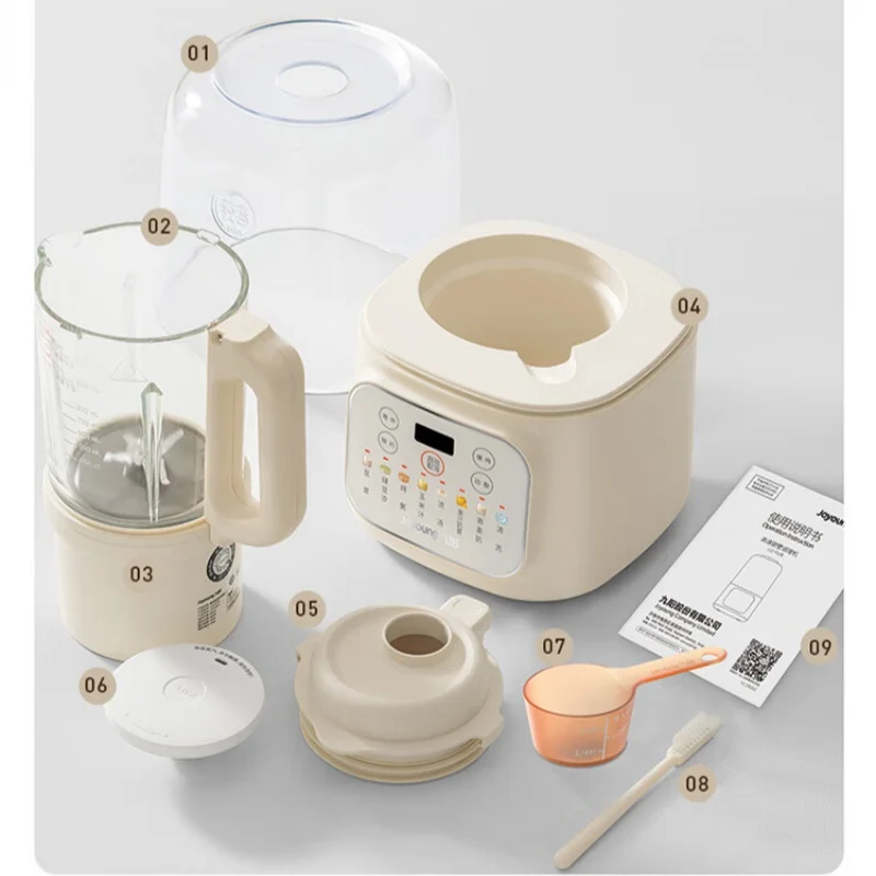 Joyoung 1.2L خلاطات صغيرة عالية السرعة للمطبخ 45db ماكينة عصير منخفضة الضوضاء صانع حليب الصويا منتج أغذية منزلي عصارة 220 فولت