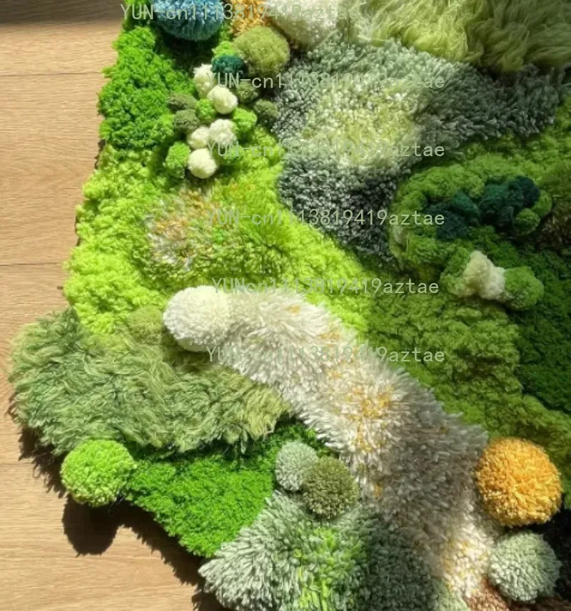 Moss carpet DIY creative hand-woven material package