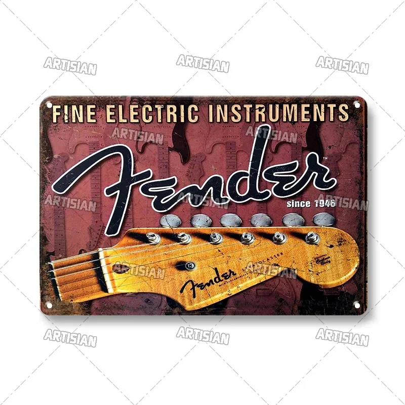 Gealtertes Metallposter, Musik, dekorative Platte, klassisches Metallschild, Rock-Wandplatte, Bar, Garage, Café, Wand, industrielles Dekor, Metallschilder