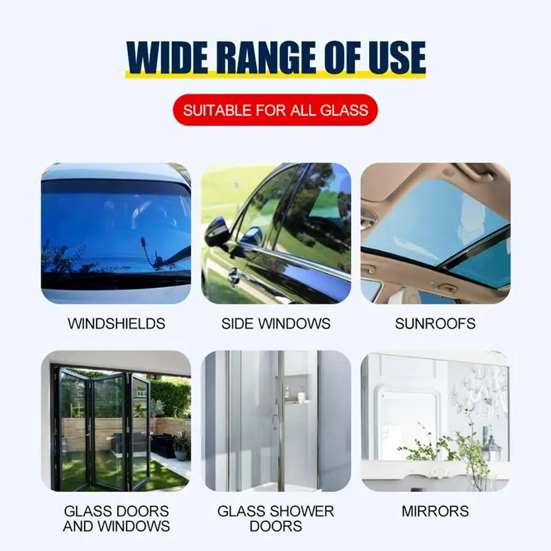 Car Glass Oil Film Cleaner Auto Glass Oil Film Remover 100ml Car Windshield Cleaner Glass Film Removal Fluid For Car Window