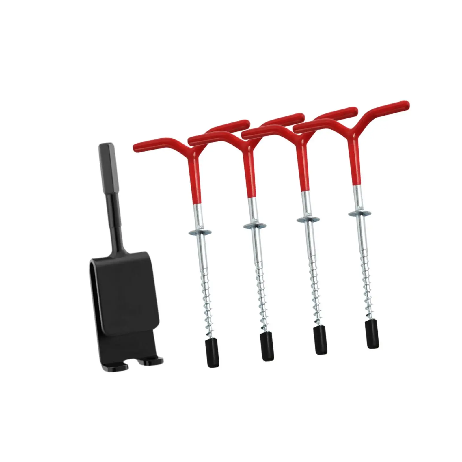 4 Pieces Ice Fishing Anchors Ice Anchor Drill Adapter Tent Pegs Tent Stakes