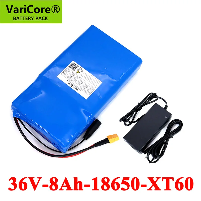 

36V 8Ah Lithium Battery Pack 18650 8000mAh High rate 20A BMS for Balancing scooter E-bike lawn mower with 42V 2A Charger