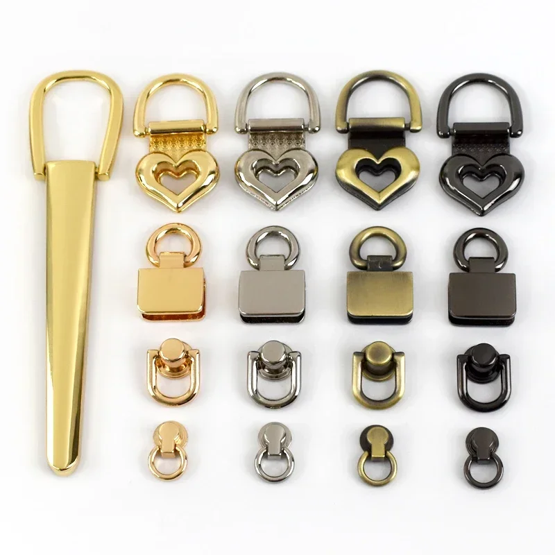 5Pcs Metal Buckles Bag Side Clip Clasps for Handbag Strap Chain Hanger Connector Screw Decoration Hook DIY Hardware Accessories