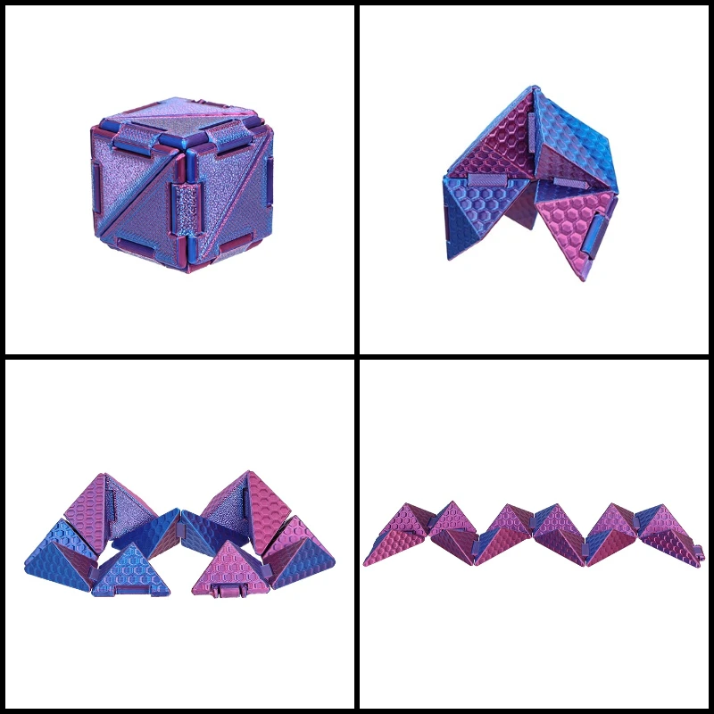 3D-geprinte transformerende kubus Magische kubus Stress Fidget-speelgoed Decompressie Transformeerbare kubussen Educatief speelgoed Kindergeschenken