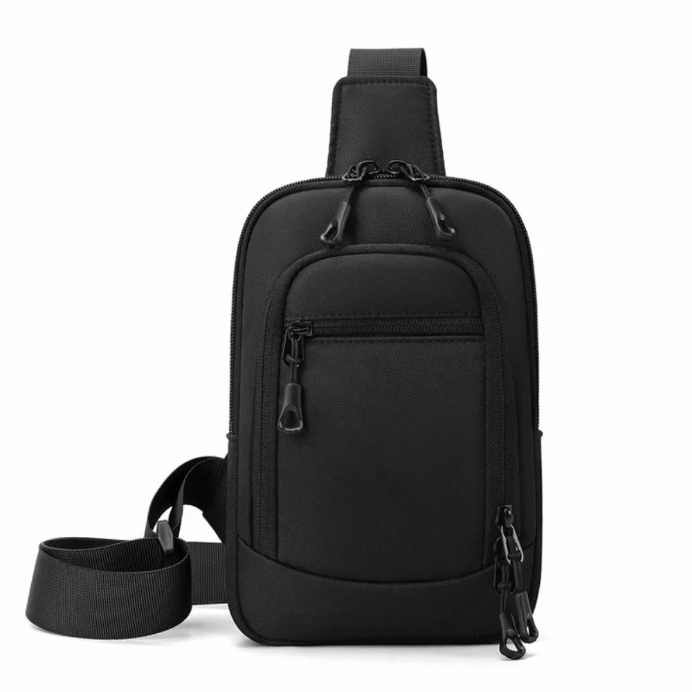 

Модная нагрудная сумка из ткани Оксфорд, минималистичная сумка через плечо с регулируемым ремешком, водонепроницаемая сумка-мессенджер для мужчин и женщин