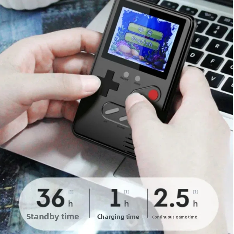 

D9 Mini Ultrathin 2.4 Inch LCD Screen Retro Video Game Console Built-in 500 Games Handheld Portable Game Console Children's Gift