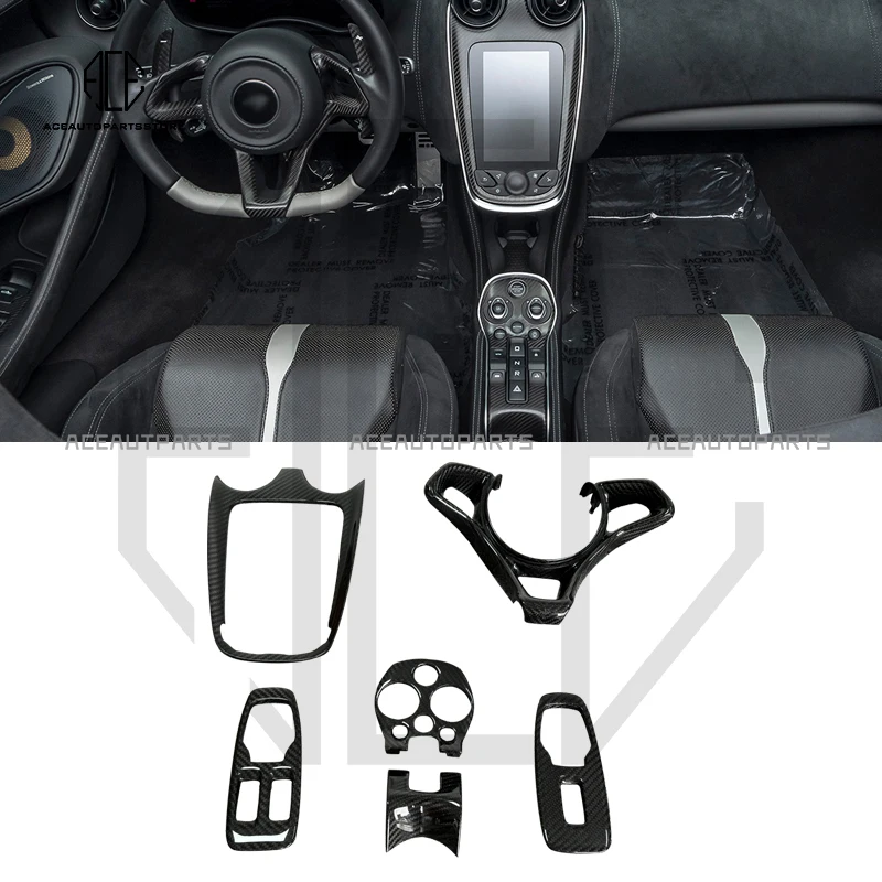 

For Mclaren 540C 570S 570GT OEM Dry Carbon Fiber Interior Center Console Dashboard Cover Panel For Mclaren 570S 540C 570GT 600LT